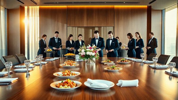 Top services de traiteurs à Paris pour événements d'entreprise